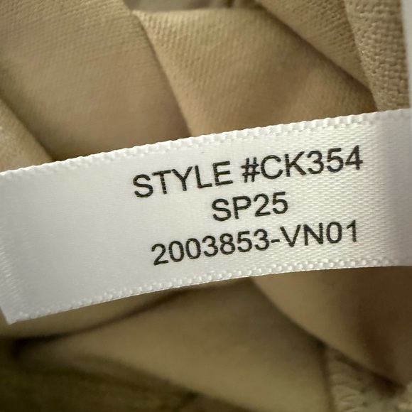 J CREW Barrel Leg Khaki Pants Cotton Linen Baggy Oversized High Rise Coastal‎ 30 - Picture 6 of 6